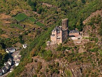  An aerial view of Burg Katz.